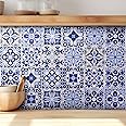 Blue Moroccan Tile Decals - Self-adhesive Wall & Floor Tile Stickers - PACK OF 12 - View #10