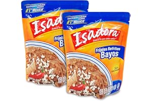 LA REINA DE LAS TORTILLAS Isadora - Pack de 2 Frijoles Bayos Refritos Listos para Calentar y Servir. Indispensables para acompañar cualquier platillo o para enfrijoladas.