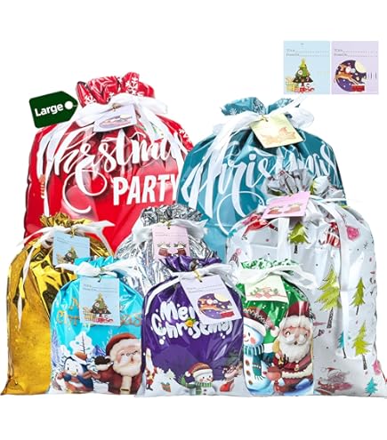 Easy To Sew Reusable Gift Bags With Ties - Blue Susan Makes