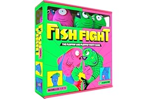 MCMILLER ENTERTAINMENT Fish Fight! The Floppin’ and Ploppin’ Party Game – Hilarious Family Board Game for Kids and Adults, Fun Travel Game, Perfect Christmas for Boys, Girls & Teens