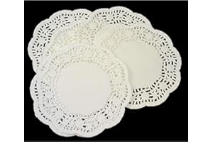 COMOYA Lot de 50 sous-tasses rondes en papier Blanc