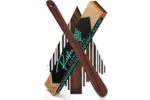‎ROBFOX Robfox Holz Schuhlöffel I 43 cm LANG & EXTRA STABIL I Langer Walnuss Schuhanzieher I kompakte Schuh Anziehhilfe I Schuhauszieher kurz - shoe horn I Edel in dunkelbraun mit Design Verpackung