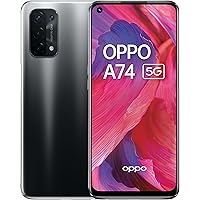 OPPO A74 5G - 6 GB di RAM e 128 GB +Smartphone con memoria estensibile senza SIM (schermo da 6,5", batteria da 5000 mAh, foto