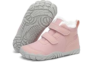 Mishansha Niños Barefoot Botas de Invierno Niñas Cómodas Cálidos Impermeable Antideslizante Gr.25-36 EU