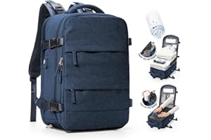 SZLX Vacuum Backpack Travel Bag with Pump, Ryanair Cabin Bags 40x30x20 Underseat Travel Backpack Cabin Size Wizz air, Ryanair Cabin Bags 40x20x25 Carry-ons Easyjet 45x36x20 Laptop Rucksack Women Mens