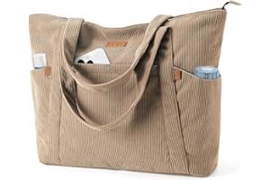 Lekespring Bolsa Tote Bag Grande Bolsa de Playa Mujer, Bolso Shopper, Bolso Ordenador Portatil con Compartimento para Portátil de 17 Pulgadas, Elegante Bolsos Bandolera para Trabajo Escuela
