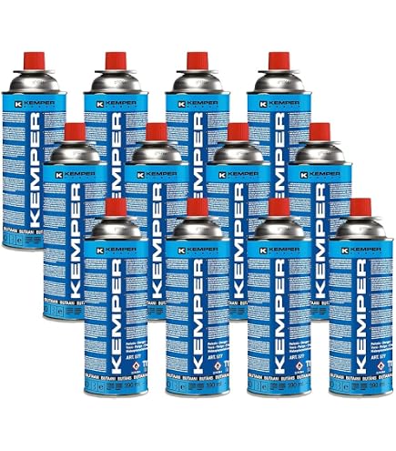 Cartouches Gaz Butane Kemper 28x227g - Utilisation Horizontale - Pour Réchauds Camping