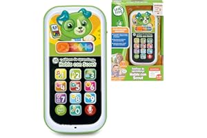 Leapfrog VTech - Teléfono de Aprendizaje Habla con Scout, Teléfono Interactivo, Graba Mensajes y Conversaciones, Desarrollo del lenguaje, Regalo bebés +9 Meses, Versión ESP