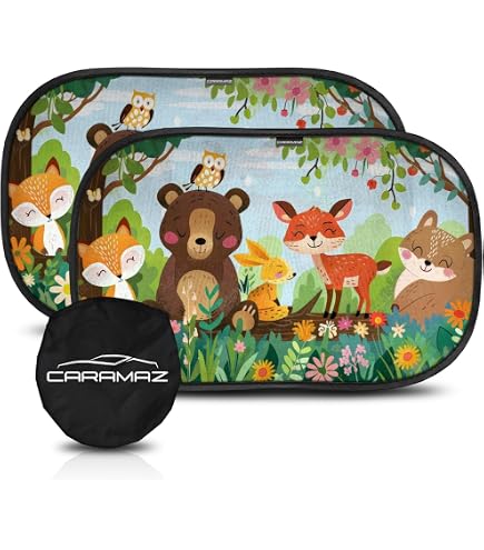 2 Pare-soleil Magnétiques Pour Vitres Latérales Voiture - Motif Espace, Protection UV, Taille 30x20 Pouces