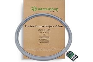 ersatzteilshop basics Część zamienna pierścień uszczelniający do szybkowaru Silit i WMF pierścień uszczelniający 3 l 4,5 l 6,5 l 8,5 l silikon (średnica wewnętrzna 22 cm)