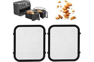‎WAABOSE 2 Stück Magnetischer Spritzschutz für Ninja Foodi Max Dual Zone AF400EU & AF451EU, Edelstahl Spritzschutz für Ninja Heißluftfritteuse Zubehör, Fettspritzschutz Zubehör für Ninja Heizspirale