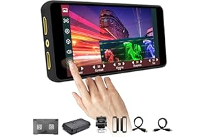 Portkeys PT5 Camera Field Monitor 500 nits Brightness 5 Inch Wide Color Gamut Touchscreen 4K Camera Monitor HDMI Input DSLR Field Monitor