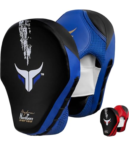 URBANSBEE Focus Pads Per Boxe E Arti Marziali - Pelle PU, Con Gripball Interno - Foto 2