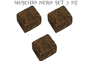 NATURA COLLECTION PROFUMO SOLIDO AMBRA GRIGIA + MUSCHIO NERO BLACK MUSK SET 3 PZ da 25 gr. (tot. 75 gr)