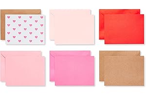 American Greetings 6489206 Zbiorcze walentynkowe kartki z kopertami, pojedynczy panel (200 sztuk)