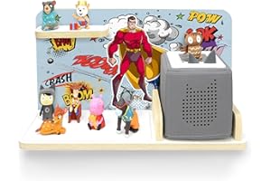 ‎STADTECKEN stadtecken® Kinder Regal für Musikbox I Serie für Kleinkind I Geeignet für die Toniebox und ca. 25 Tonies I Geschenkidee I Hörspiel I zum Aufhängen oder Aufstellen (Mega Crush, klein)