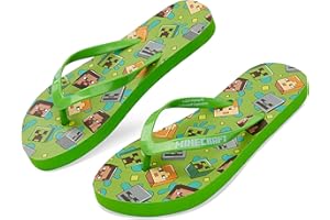 Minecraft Boys Sliders or Flip Flops for Beach and Pool - Boys Gifts