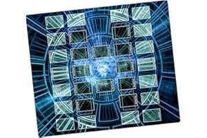 Paramint Tech Board - Tapis de Jeu Yugioh par Mad Hand - Compatible avec YU-Gi-Oh, TCG - Deux-Joueurs Master Rule Duel Field Zones, Grand 2-Joueurs Tapis de Jeu de Cartes