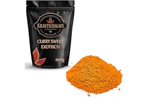 ‎KRAUTSCHMAUS JSD 200g Curry Sweet Exotic Gewürzzubereitung von Krautschmaus, zum Würzen und Kochen, reichhaltig im Geschmack, ohne Zusatzstoffe