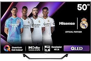 Hisense 50A7NQ - QLED Smart TV, 50 Pulgadas, con Quantum Dot Colour, 60Hz VRR 120 fps, Dolby Vision, Bluetooth&HDMI, Compartir en el televisor, Alexa Built-in (Nuevo 2024)