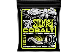 Ernie Ball Regular Slinky Cobalt Cordes pour guitare électrique, calibre 10-46