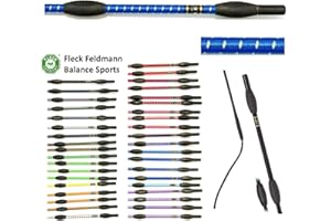 JA Horse Fleck Feldmann Balance Sports Dressurgerte Gerte Reitgerte (110 cm, Royalblau-gelb)