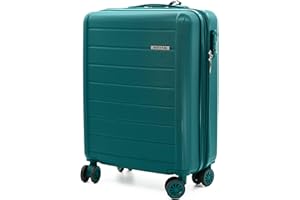 VOYAN Maleta de Cabina Expandible 55x40x20 SDR Verde, Trolley de Viaje Ultraligero con Carcasa Rígida ABS, Ruedas Dobles Giratorias y Cerradura de Seguridad, Equipaje de Mano Resistente