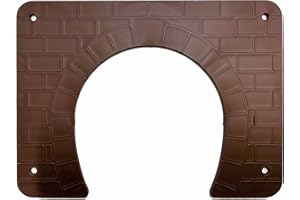 Linic Products UK Made Hedgehog Highway Gate/Surround for Fences, etc. (S7890) Free UK Postage (2, Dark Brown)