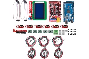 Hyuduo 3D-skrivarsats, PCB RAMPS 1.4-kortmodul med 12864-kontroller och A4988-spånkortsdelar, Passar för Reprap, för Användar