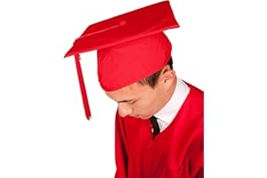 GRADUATION ATTIRE Traditional Graduation Cap/Mortarboard in 7 Colours - Children & Adult Sizes