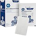 MED PRIDE Sterile Non Adherent Pads 2x3, Pack of 100, Non Stick Pads for Wounds 2x3, Highly Absorbent, Individually Wrapped