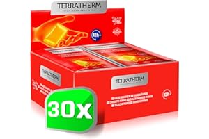 TerraTherm Chauffe-Mains - 5, 10 ou 30 Paires - Chauffe Mains de Poche 12 Heures de Chaleur, Chauffe-Mains Chauffant activés par l'aire, Chaleur 100% Naturelle, Chauffe Mains de Poche