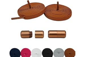 YC YOU CATCH ®️.2 Pares Cordones Elasticos Zapatillas Deporte. Cordones Sin Atar,Sin Nudo.Con Hebilla Roscada.Para Niños y Adultos.Atacadores Elasticos Fija,Ajusta y Olvidate.