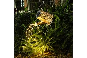 Anordsem Solar Light Outdoor Garden Ornaments, Solar Watering Can Lights with Shepherd Hook Waterproof Lawn Ornament Housewarming Gift for Flower Bed,Landscape,Garden Decor