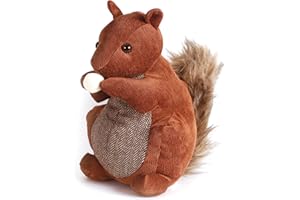 REI REUNION INDUSTRIAL SOCIEDAD LIMITADA REI | Butoir De Porte En Forme D'Écureuil | Fait En Textile | Support De Porte Décoratif Pour Empêcher Les Claquements Et Les Chocs | Aucune Installation Requise | Dimensions : 160 X 237 X 245 mm