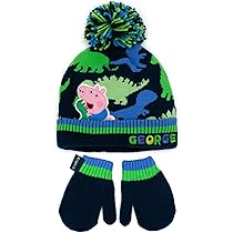Chapeau Hiver Enfant Regatta Boys Peppa Pig Knitted Hat Gloves