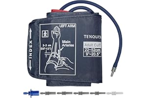TENQUAN Bracciale Misuratore Pressione per Misuratore di Pressione 8,6"-20,5" (22-52cm) Misuratore Pressione da Braccio con Connettore, Solo Polsino per la Pressione Sanguigna Non Inclusa Macchina
