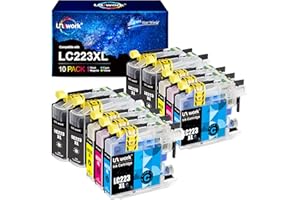 ‎UNIWORK Uniwork LC223 XL Druckerpatronen Kompatibel für Brother LC223 XL Patronen für Brother MFC J5320DW J4420DW J4620DW J480DW J5620DW J5720DW J680DW J4625DW J880DW J5625DW DCP J4120DW J562DW (10er-Pack)