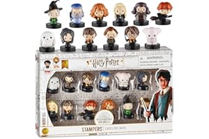 P.M.I. Juego de 12 sellos de Harry Potter - Regalos, coleccionables, decoración para fiestas, y adornos para tartas de Harry Potter - Lucius Malfoy, Hermione Granger, y más de PMI, 6,5 cm altura