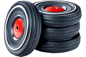 BIG - Bobby Car Whisper Wheels - Flüsterräder für BIG-Bobby-Car-Classic ab Baujahr 2000, Reifen-Set mit Befestigungsclips und Montageanleitung, für Kinder ab 1 Jahr