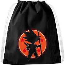 AdiVegeta Dragon Ball Turnbeutel – Jute-Beutel Mit Goku-Druck, 34x46 Cm, 12 Liter Fassungsvermögen, 100% Baumwolle