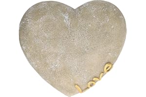 Cerlingwee Lapide del Gatto, Pietre Commemorative a Forma di Cuore ferito a Forma di Cuore per Il Cortile per Il Prato per Il Giardino(Colore Roccia)