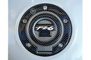 ‎LABELBIKE labelbike - 3D Gel Harz Aufkleber Motorrad Tankdeckelschutz kompatibel mit YAMAHA FZ6