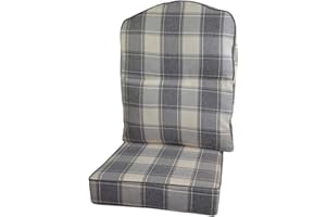 Gilda Replacement Conservatory Cane Furniture DELUXE PIPED - HUMP TOP CHAIR/SOFA/SUITE CUSHIONS (Including Covers and Fillings) for Conservatory Furniture-Wicker,Rattan (Alderney Dove)