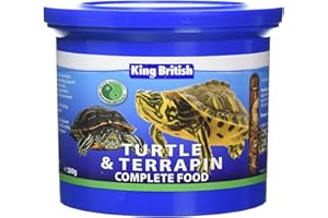 King British | Turtle & Terrapin Complete Food | Helps Support Health & Vitality |Includes Essential Vitamins & Minerals | Made with Natural Ingredients | Highly Palatable | 200g