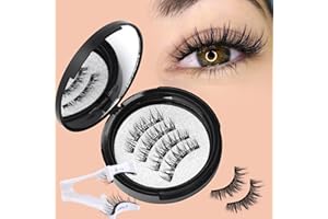wiwoseo Magnetic Eyelashes Natural Look Magnetic Lashes No Glue or Eyeliner Needed Magnetic Eyelashes without Eyeliner Magnetic Lashes Natural Look Reusable Magnetic Eyelashes with Applicator