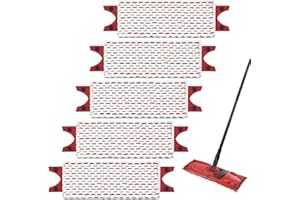 DLAIMI 5PCS Replacement Mop Pad compatible with Vileda 1-2 Spray, Microfibre Refill Head Replacement Pads for Vileda 1-2 Spray Mop/Ultramax/UltraMax Plus/Easywring