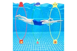 liupmeg 3PCS Tauchringe Kinder Set,Tauchspielzeug,Schwimmenspielzeug Tauchringe,Tauchringe für Kinder,Wasserspielzeug,Schwimmenspielzeug Tauchringe,Poolparty Geschenk für Kinder Jungen Mädchen