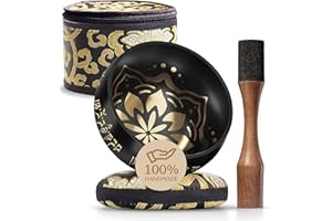 SILENT MIND Authentic Tibetan Singing Bowl Set with Case – Meditation Bowl & Sound Bowl with Cushion, Mallet & Guide – Chakra Healing Tools – Stress Relief Instruments – Yoga Therapy Tools – Mindfulness Gift Set