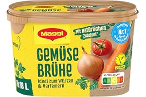 ‎MAGGI Maggi Gemüse Brühe, Universal-Würzmittel mit natürlichen Zutaten, 1er Pack (1 x 288g)